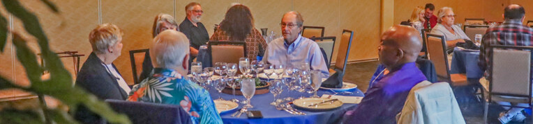 Guests enjoying dining events at Massanutten Resort