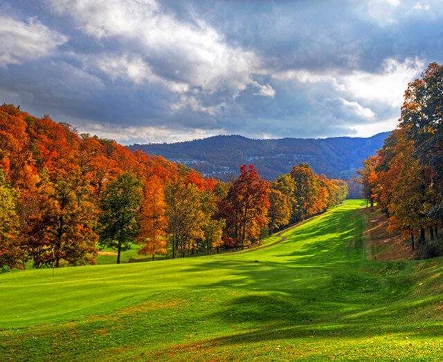 Mountain Greens Golf Course in the Fall at Massanutten Resort