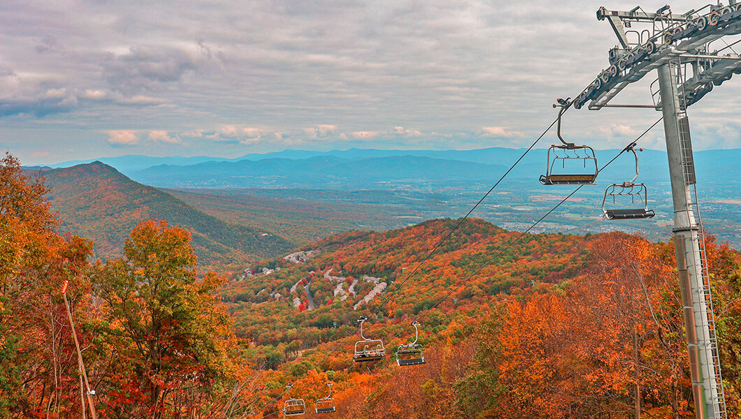 Scenic Chairlift Rides during the fall season