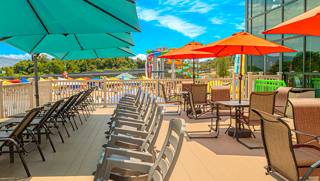 Private Deck Rental at the Outdoor WaterPark